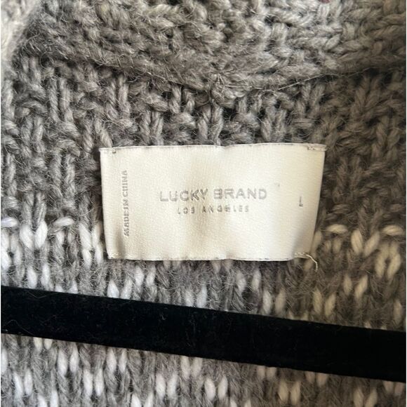 Lucky Brand wool blend Cardigan Sweater Size Large - Picture 6 of 7